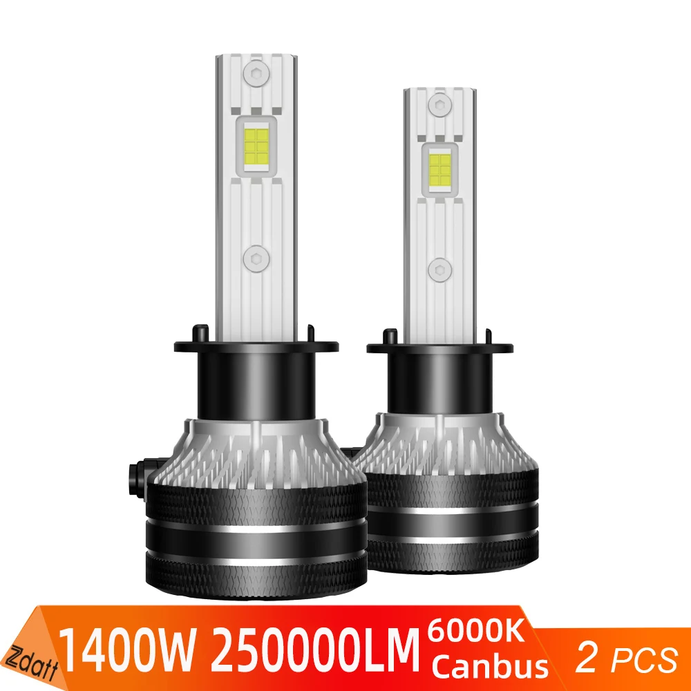 

K5C H7 светодиодные фонарь налобный 1400 Вт Canbus H1 H8 H4 H11 H8 9005 9006 HB4 HB3 Led 6500K CSP чипы 12 В турбо 250000 лм автомобильные фары 2 шт.
