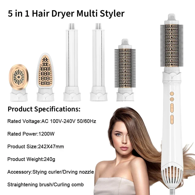 Multi Styler Metal Ionic High Speed Hair Dryer Set Beauty Electric Hair Drier Hair Brushes Hot Air Brush