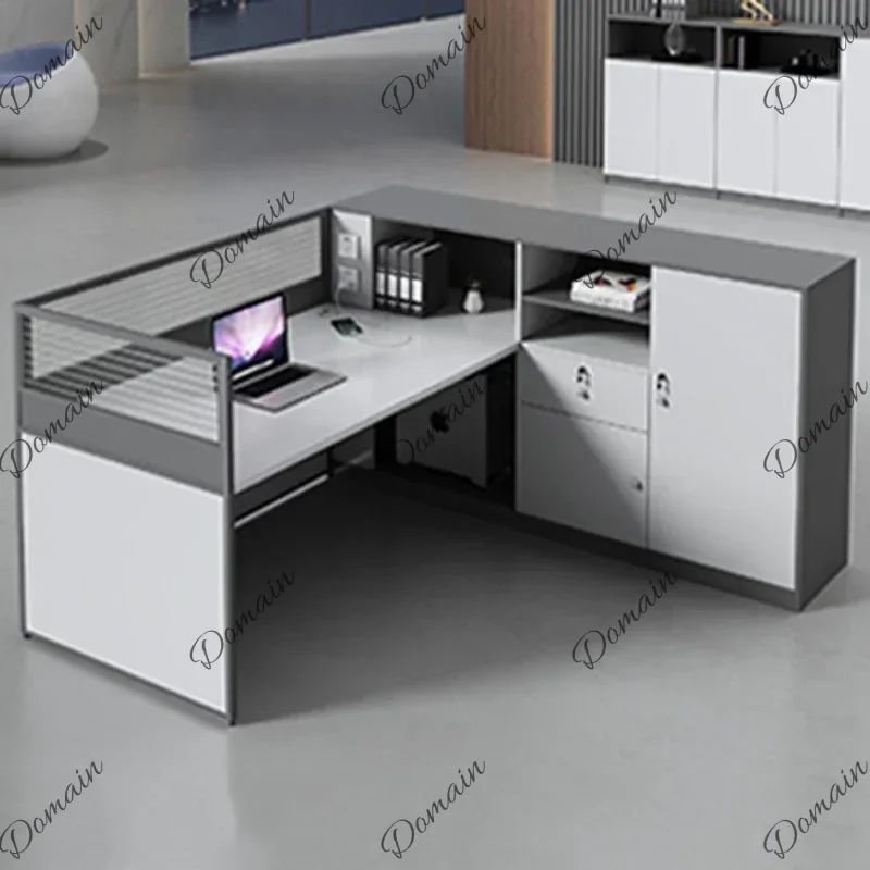 XX Lshaped Wooden Office Desk Study Modern Standing Bedroom Drawer Office Desk Organizers Design Minimalist Ufficio Hotel Furnit