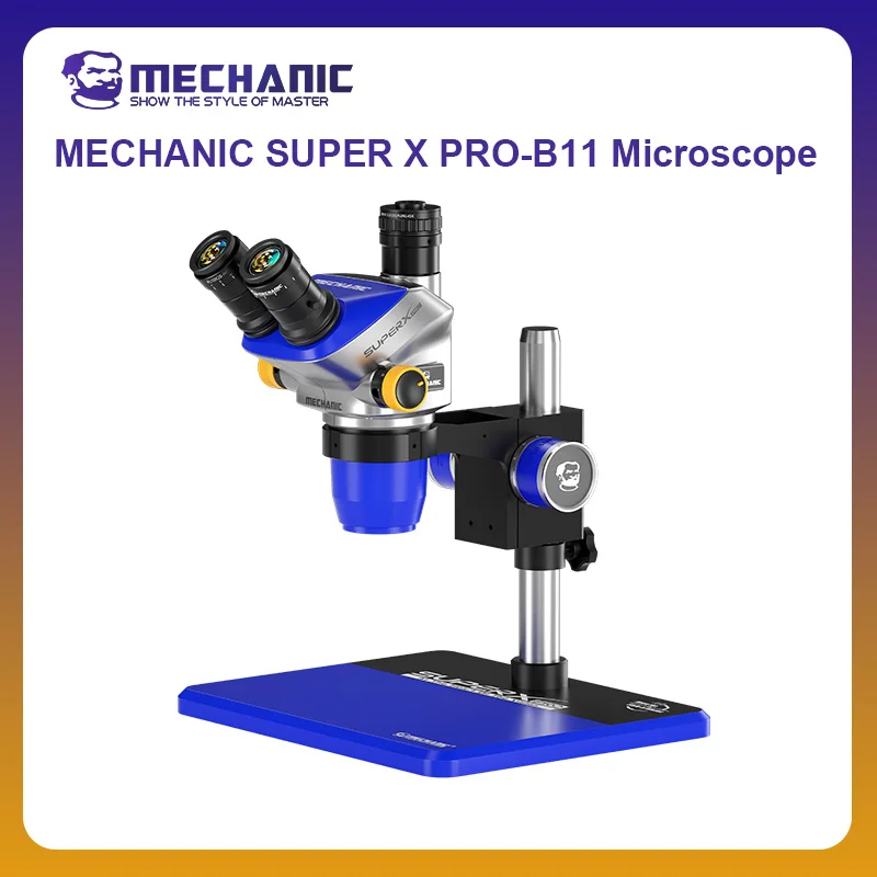 MECHANIC OFFICIAL SUPER X PRO-B11 Trinocular Stereo Microscope