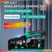 Proskit CP-335N CAT7 Modular Plug crimping Tool Network Crimper Cable Pliers RJ-45 RJ11/RJ12 Multi-function Crimp Clip Stripper