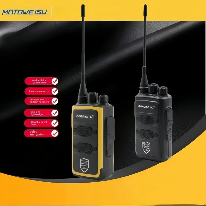 2026 New UHF Walkie Talkie 400-470MHz Powerful Long Range Two Way Radio Portable Transceiver  IP55 Waterproof with Earpiece