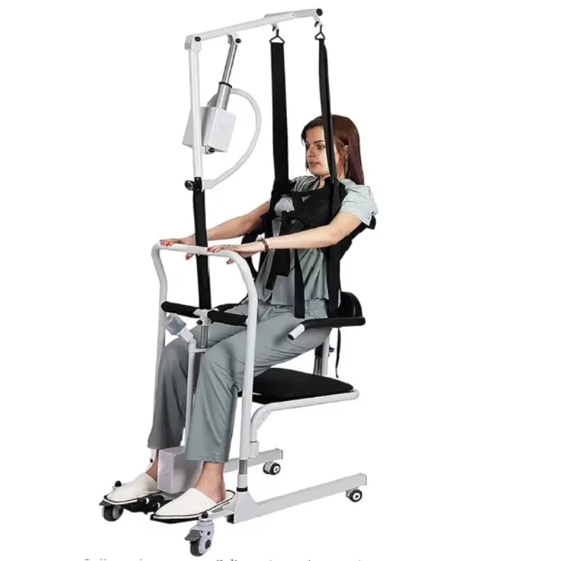 Medical Portable Transfer Patient Lift Wheelchair Lifting Devices with Sling From Bed to Toilet for Elderly and Disabled People