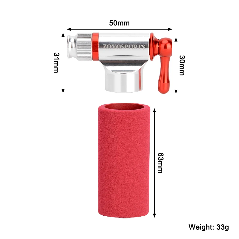 ZOYOSPORTS Mini Inflador de CO2, bomba de neumáticos portátil para bicicleta de carretera y montaña, sin cartuchos de CO2 incluidos