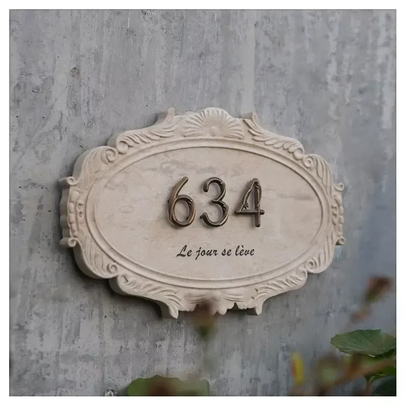 Contemporary 3D Backlit House Numbers Vertical and Horizontal Address Plaques for Exterior Walls
