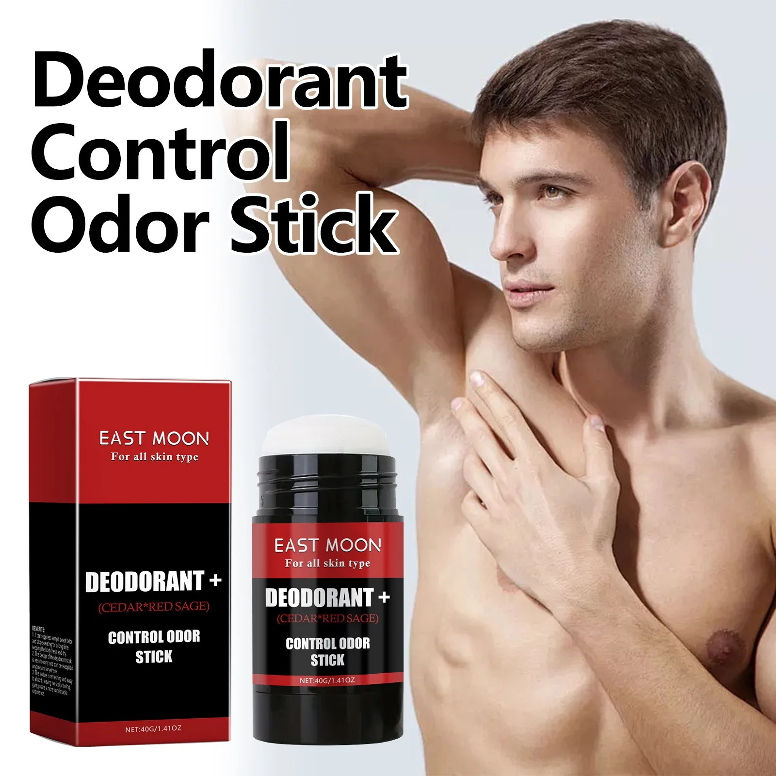 Stick Deodorant  Mens Stick Deodorant Whole Body Deodorant Stick Odor Control Long-Lasting Armpit Odor Remove Sweat Refreshing