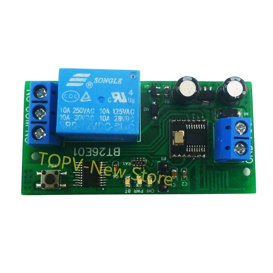 DC 12V 30A BLE 5.2 Bluetooth Relay Multifunction Motor Forward Reverse Controller with Limit Driver Module for Garage Door