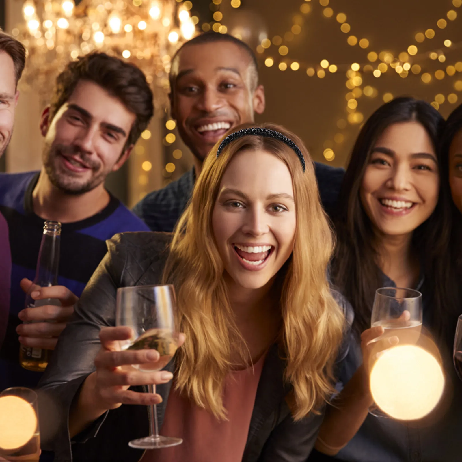 

Crystal Hairband Delicate Beaded Headband for Women Wedding Party Chic Hair Decoration Crystal Hairband Girl Haircut Decor