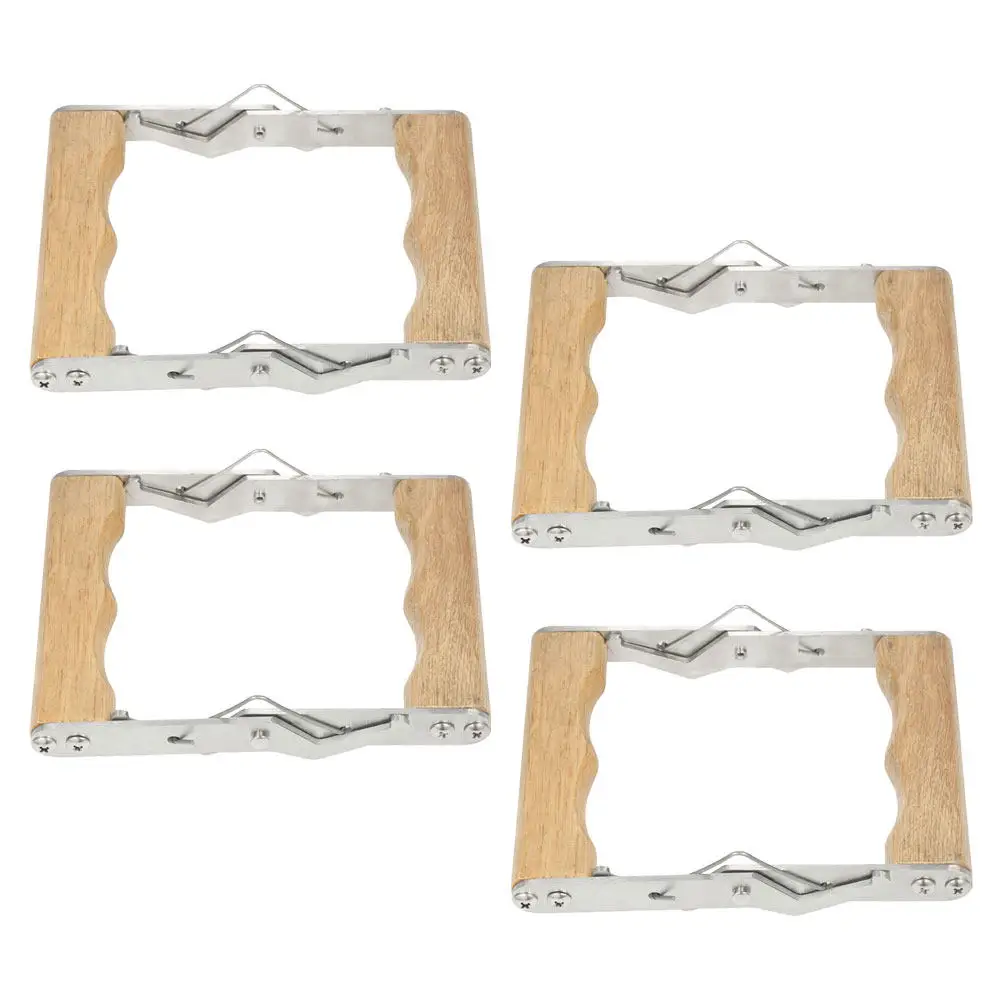 4Pcs Beekeeping Frame Gripper Tool Stainless Steel Hive Frame Holder for Inspections Maintenance Safe Secure Grip Beekeeper