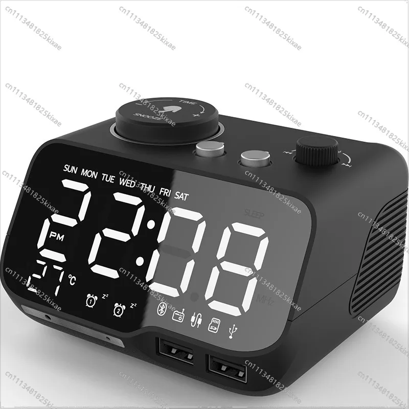 For M9 Electronic Alarm Speaker Multi-function Bedside Radio Desktop Charging Bluetooth Speaker