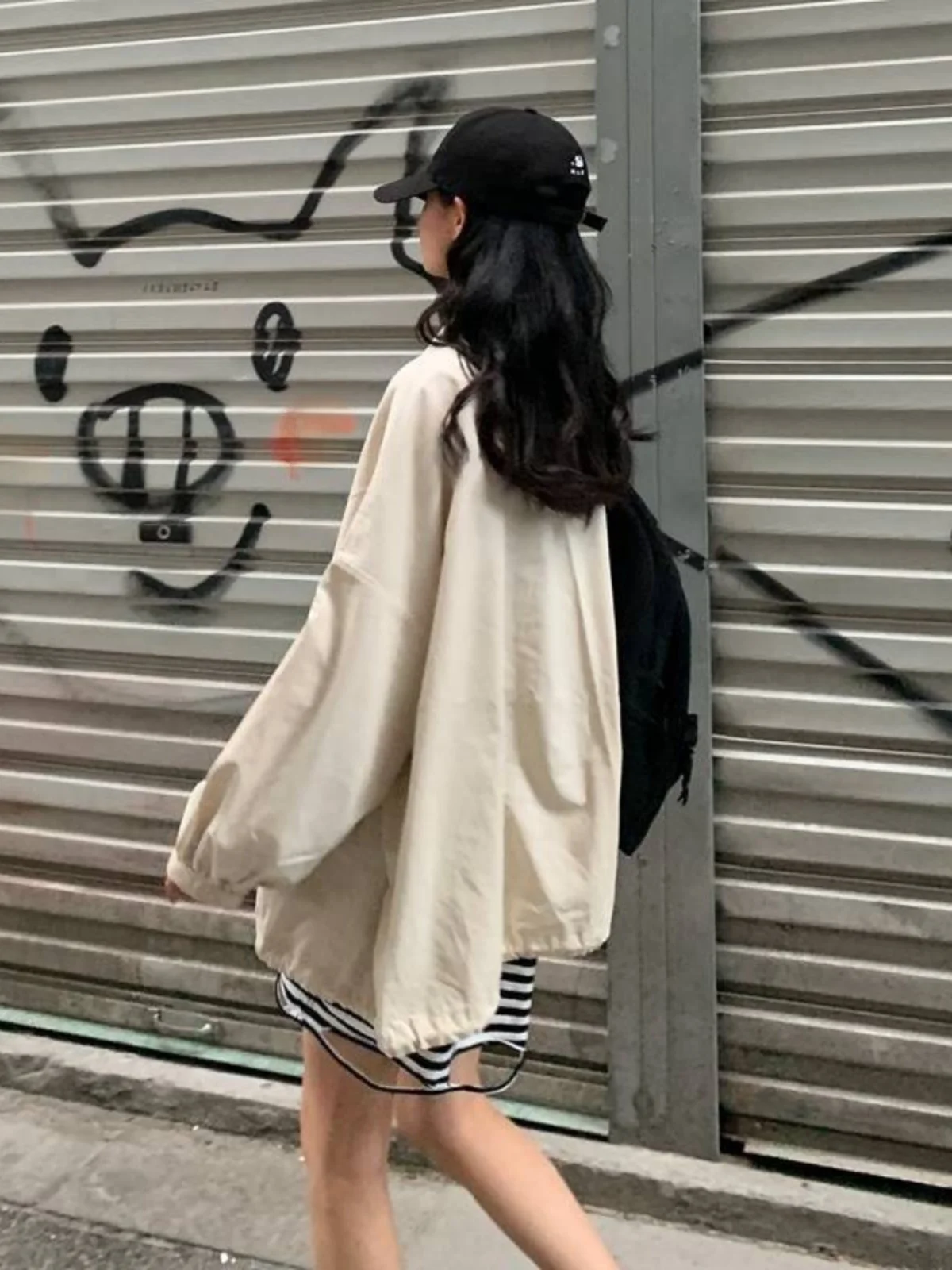 여름 새로운 힙합 학생 여성 태양 보호 의류 자외선 보호 아메리칸 스타일 레트로 streetwear 자켓