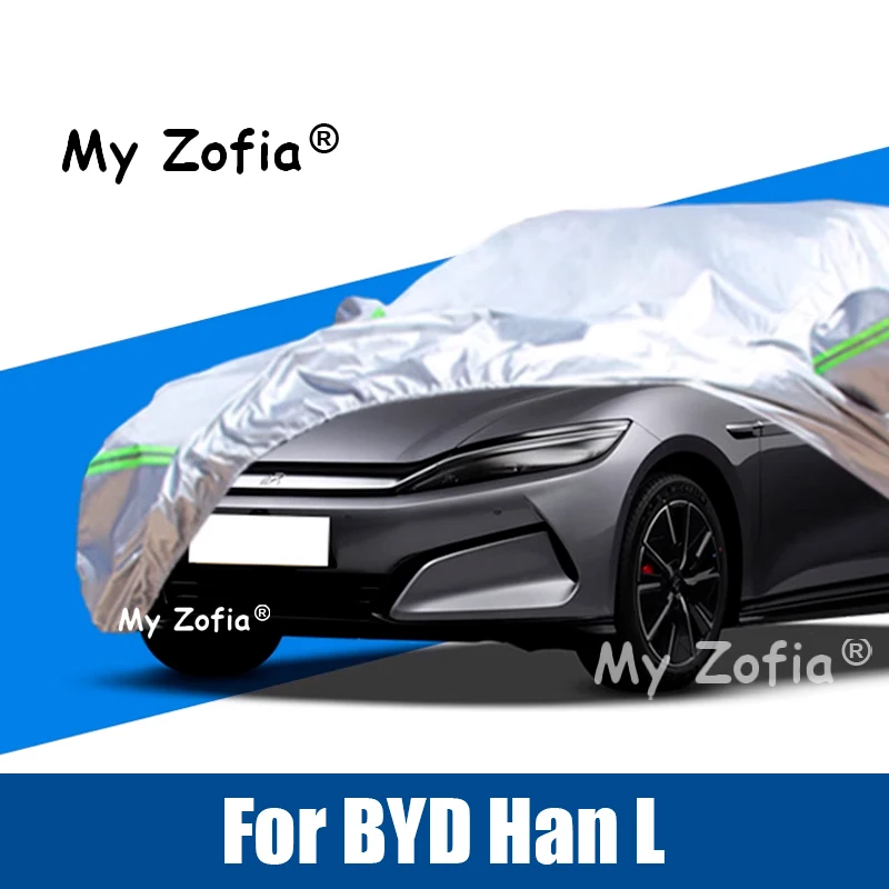 

For BYD Han L 2025 2026 Car Full Car Covers Outdoor Sun Anti UV Rain Snow Dust Protection Oxford Cloth Accessories