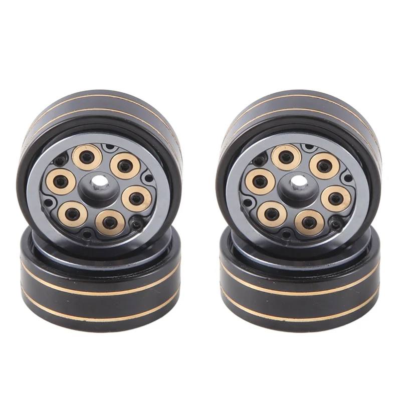 

AS96-4Pcs 1.0Inch Mini Beadlock Wheel Rims Hub For 1/24 1/18 RC Crawler TRX4M AX24 SCX24 FCX24 FCX18 RC Crawler Car
