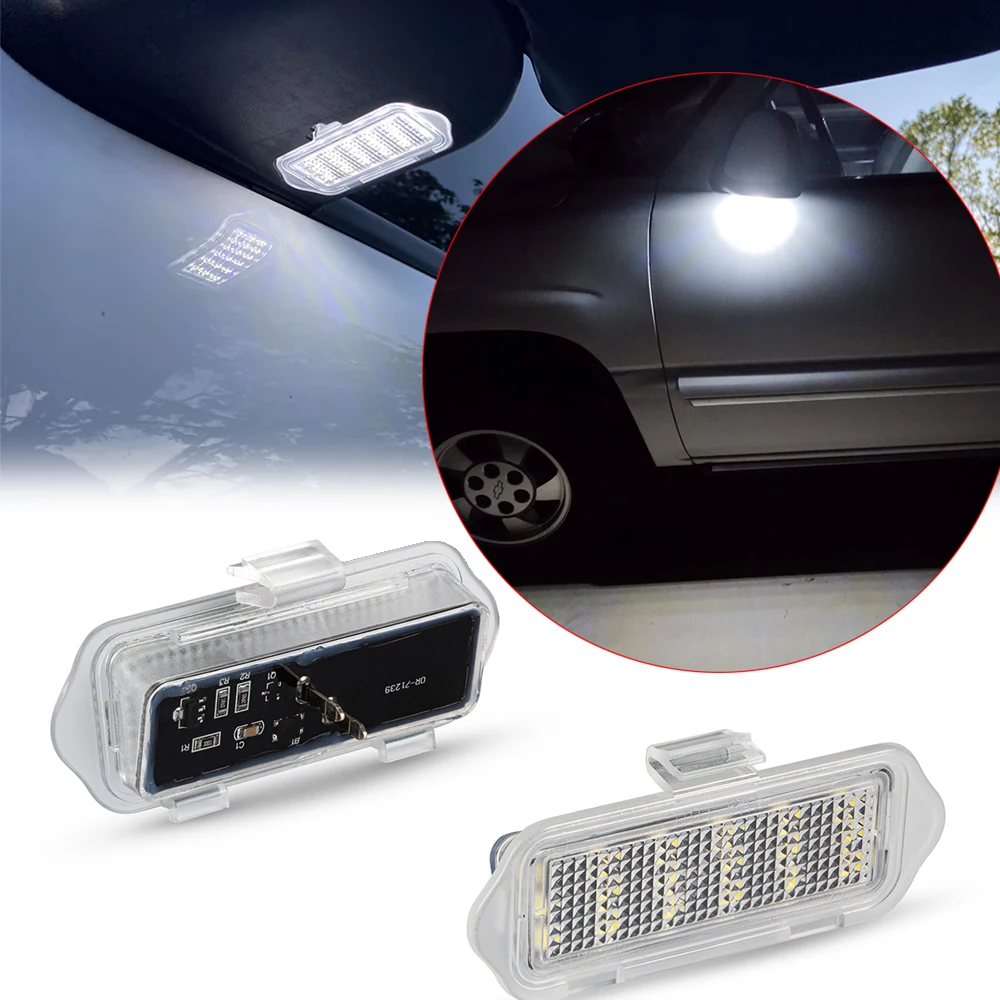 1set Under Side Rearview Mirror LED Puddle DRL Light for Cadillac Escalade ESV EXT 2003-2006 GMC Sierra 1500 2500 3500 Yukon XL