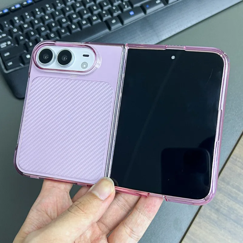 New Arrival Slim Cooling Classic Carbon-Fiber Texture Phone Case For iPhone Duo Raised Lens Frame Protection Shockproof Cover