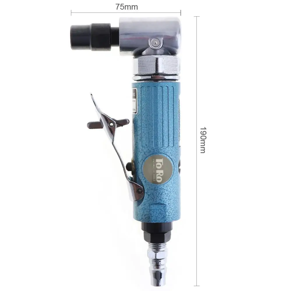 TORO 90° Pneumatic Air Die Grinder Grinding  Polishing Engraving Tool 25000RPM Air Tool Pneumatic Grinding Machine Air Grinder