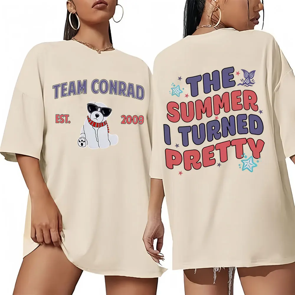 

TV Play The Summer I Turned Pretty Team Conrad Funny Graphic T-shirt Men Women Casual Vintage Oversized Short Sleeve T Shirts