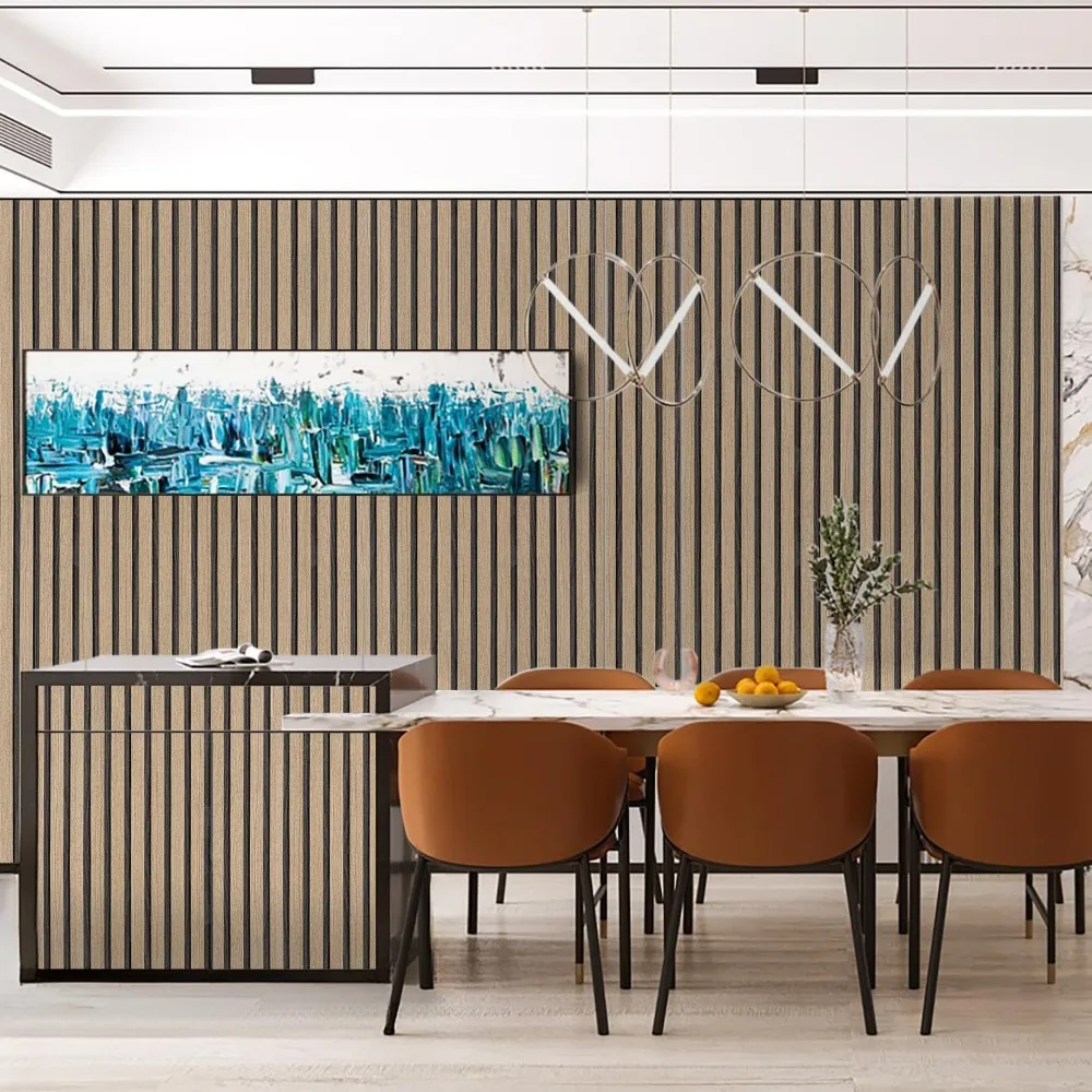 ورق جدران خشبي قابل للتقشير واللصق - 17.5 × 500 ورق اتصال ذاتي اللصق لديكور الحائط، حل سهل لألواح الخشب DIY