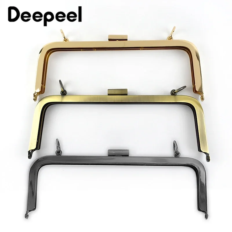 1/2/5 Uds Deepeel 20,5 cm asas para bolsos soportes de costura para bolsos marco de bolso cierre de beso suave Kit de costura bolsas Hardware accesorio para billetera