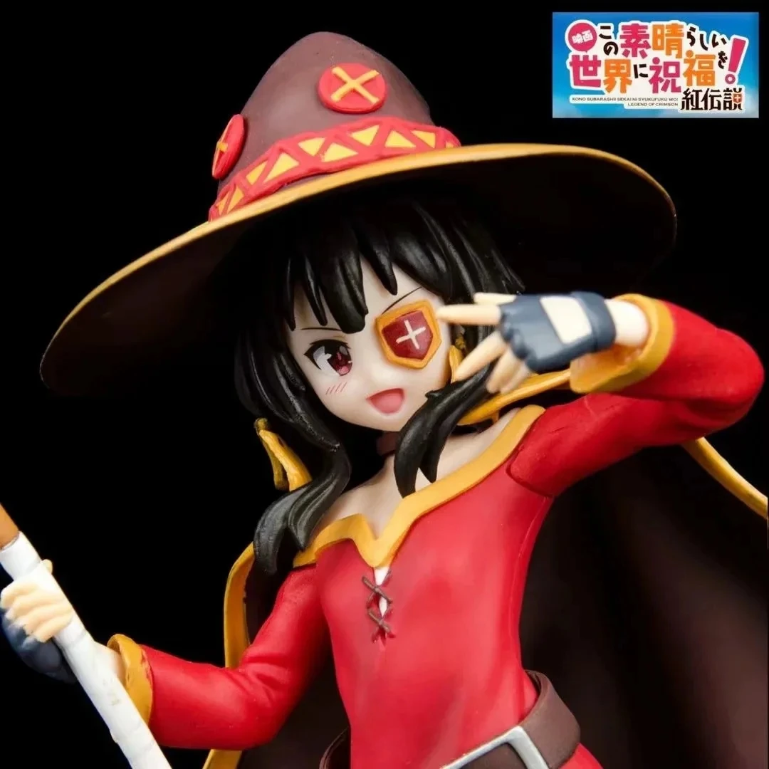 20CM Kono Subarashii Sekai ni Shukufuku Anime Figures Magical girl Konosuba Megumin Action Figure Collectible Model Toy