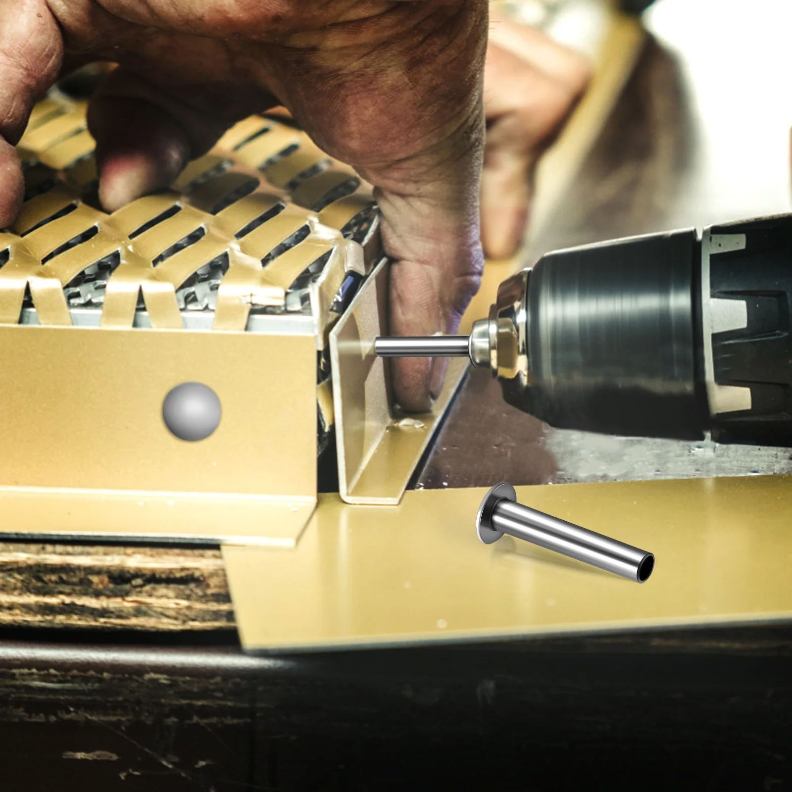 

200 Pcs Stainless Steel 304 Grade Craft Rivets Flat Round Head Boat Rivets Metal Brazier Head Rivet Set For Repair Projects