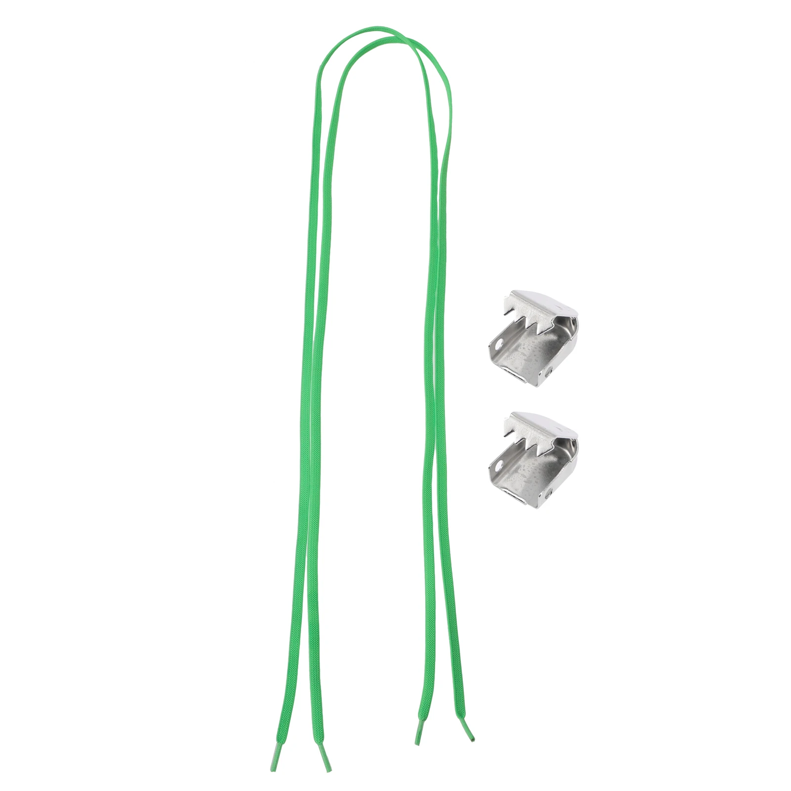 

Lazy Shoelaces 2 Pairs Green Buckle Multifunction Stretch for Kids Men Women Shoes Ties Laces Durable Shoe Accessories
