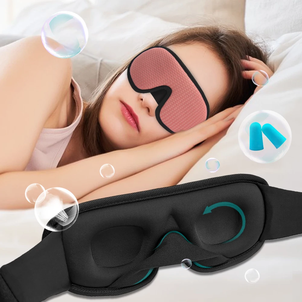 100% Block Light 3D Sleeping Mask Blindfold Sleep Mask for Eyes Shade tapa olho para dormir Eyepatch Sleeping eye cover dormir