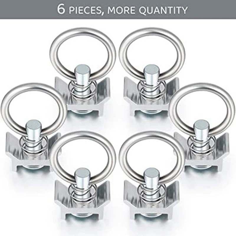 

6 Pieces Of Stainless Steel Rings, Speaker Hooks, Hanging Rings, Aircraft Frame Hanging Accessories Light Pendants