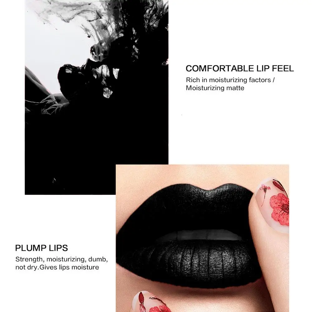 Nuevo brillo de labios resistente al agua mate lápiz labial líquido maquillaje largo cosméticos desnudos brillo de labios duradero tubo de tinte pigmento terciopelo B6C9