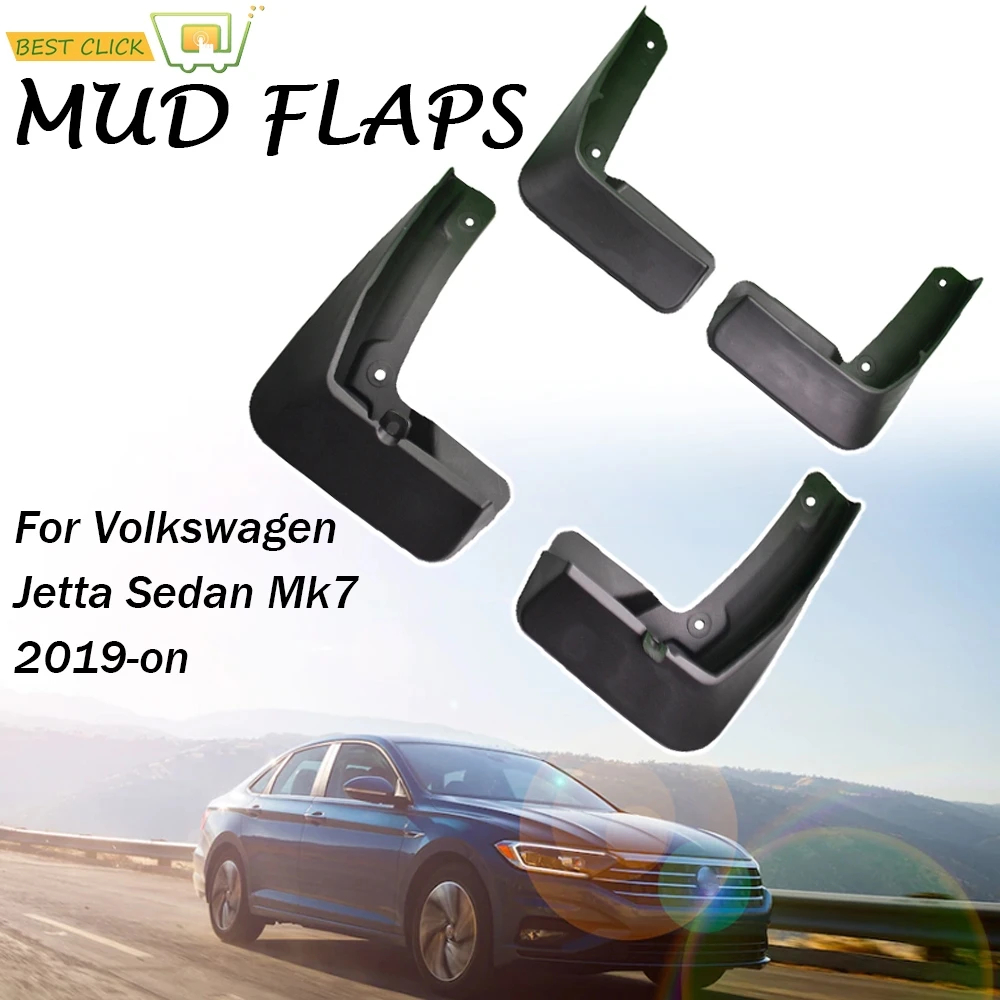 Set Mud Flaps For Volkswagen VW Jetta Sedan Mk7 2019-on Mudflaps Splash Guards Flap Mudguards Fender Front Rear A7 S SE SEL