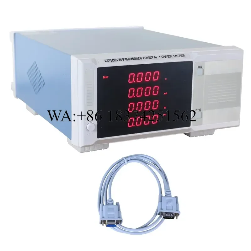 Wmwmnu for My-cp105 Digital Power Meter AC 3-600V High Accuracy Power Factor Tester Power Parameter Meter With RS232