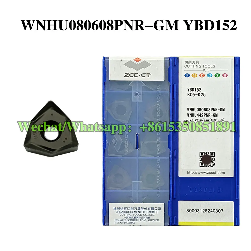 

ZCC CT WNHU080608PNR-GM WNHU080612PNR-GM WNHU080616PNR-GM YBM253 YBD152 YBD252 YBC302 YBG205 YB9320 YBG205 CNC cutting tool