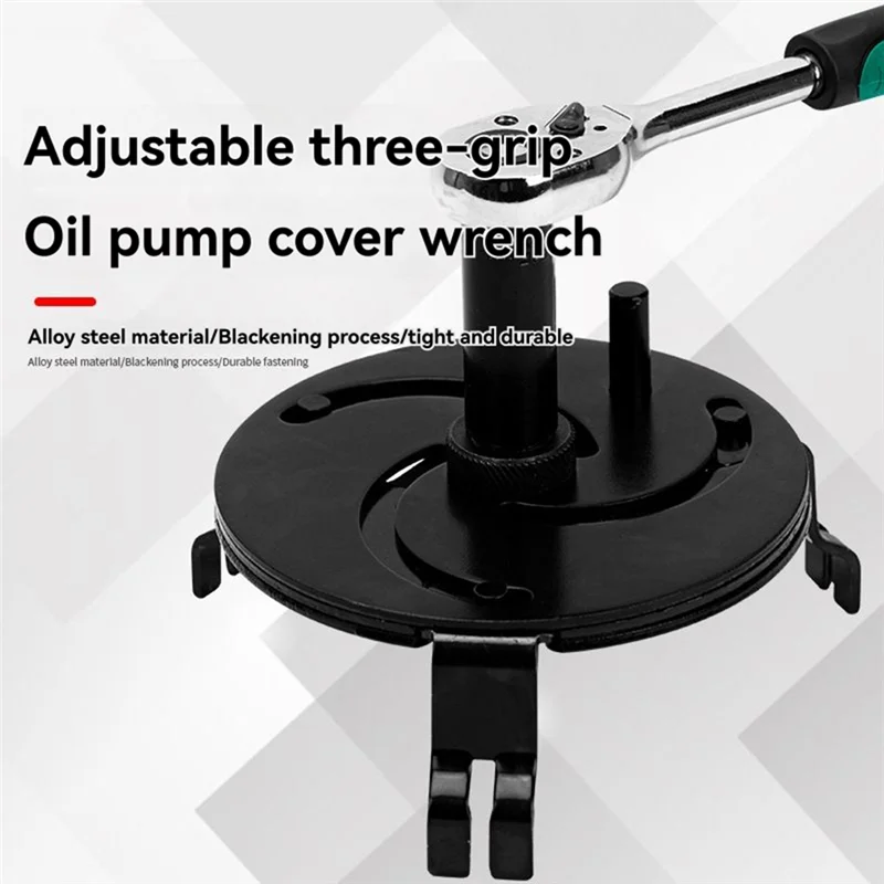 

Инструмент для снятия крышки топливного бака автомобиля, регулируемая крышка масляного насоса, 3-кулачковый ключ для крышки топливного бака, инструменты