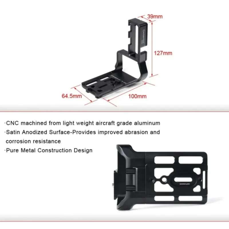 SUNWAYFOTO Tripod Head Quick Release Plate for Canon 1DX 1DXII L-bracket Specific Aluminum Quick Release Plate