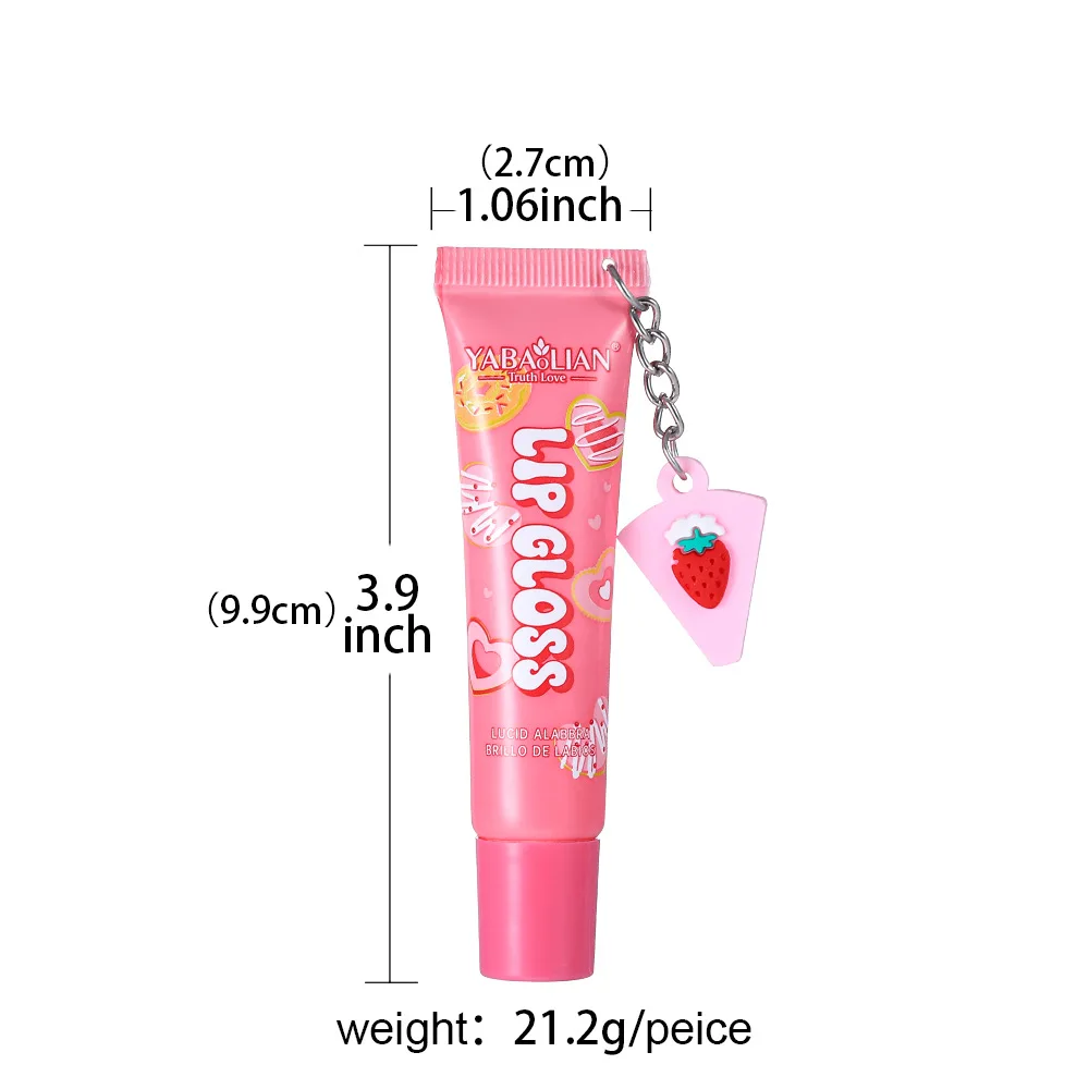 6 Colors Random Hair Moisturizing Fruit Scent Lip Gloss Long-Lasting Waterproof Liquid Lipstick Makeup Valentine's Day Gift view 6