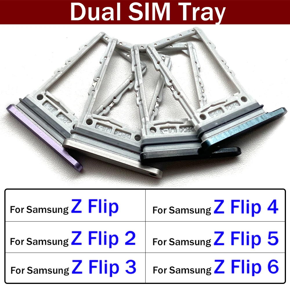 Nuevo para Samsung Z Flip 2 3 4 5 6 5G F711 F721 F731 F741 Micro Nano SIM tarjetero bandeja ranura soporte adaptador enchufe
