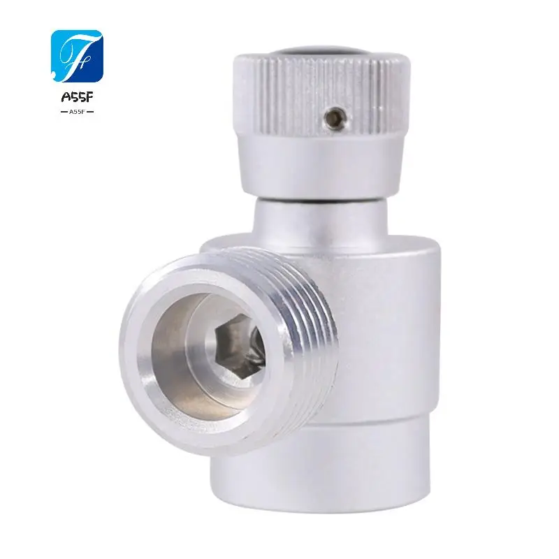 A55F-CO2 Cylinder Refill Adapter, Self-Made Gas Cylinder Regulator M10X1 To W21.8-14 Adapter For Argon,CO2,Mixed Gas Durable Sil