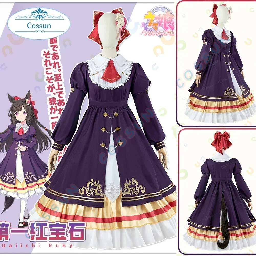 

COSSUN Anime Pretty Derby Daiichi Ruby Miraclev Decisive Cosplay Costume Halloween outfits Women Lolita Dress