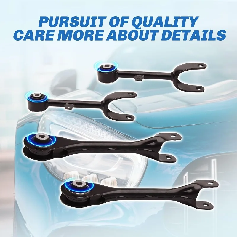 8PCS Rear Upper Lower Control Arm for Tesla Model 3 Model Y 2017-2023 1044423-00-G 1044427-00-C 1044431-00-G 1044444-00-A