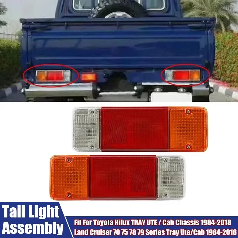 

Tail Light Assembly Fit For Toyota Hilux/Land Cruiser Car Accessories LED Tail Light With Bulb And Square Plug Rear Signal Lamps