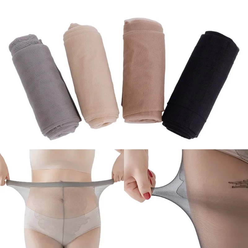 Bas Ultra-Minces de Grande Taille Améliorés pour Femme, Collants Sans Couture, avec Nministériels d à l'Entrejambe, Anti-Rayures, Super artificiel astiques, pour Printemps et Été