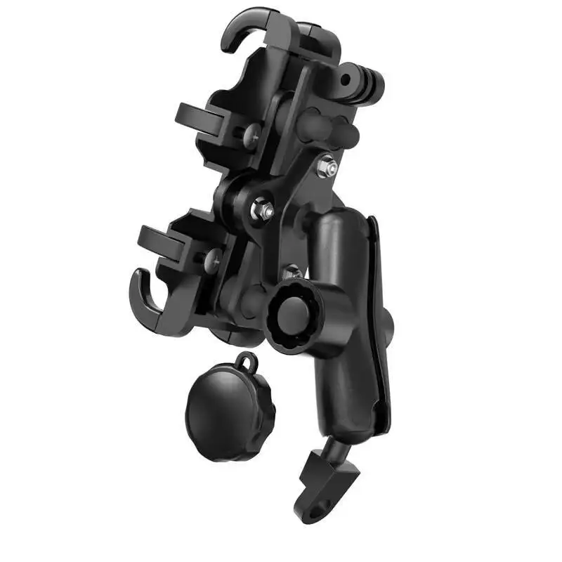 Support guidon vélo téléphone rotatif Mobile support de moto 360 °   Support de téléphone portable en aluminium pour vélo électrique GPS, support de rétroviseur