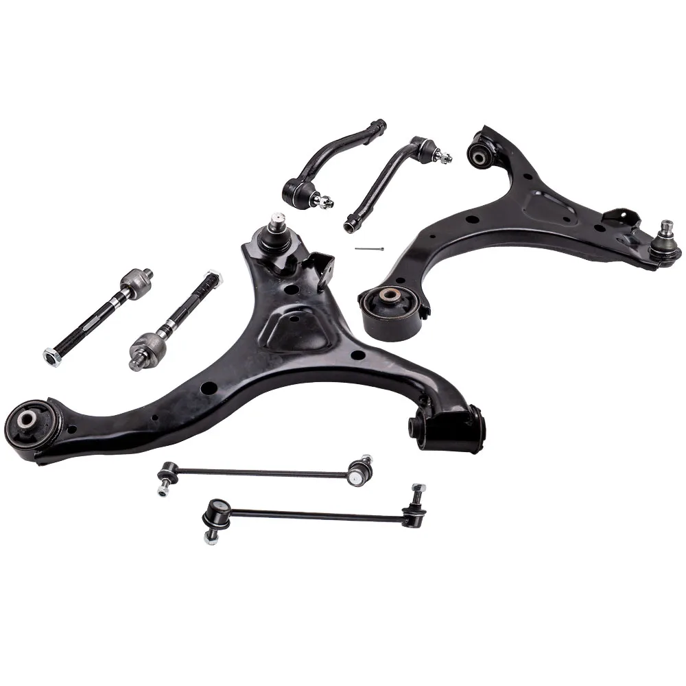 Suspension Front Lower Control Arms & Tie Rods Set For Kia Sorento 2011-2013