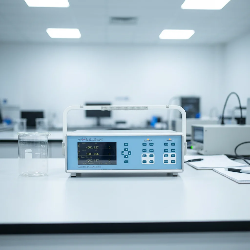 Axial Gaussmeter with a Range of 0 to 20,000mT with High Accuracy Hall Effect Probe for Magnetic Field Testing