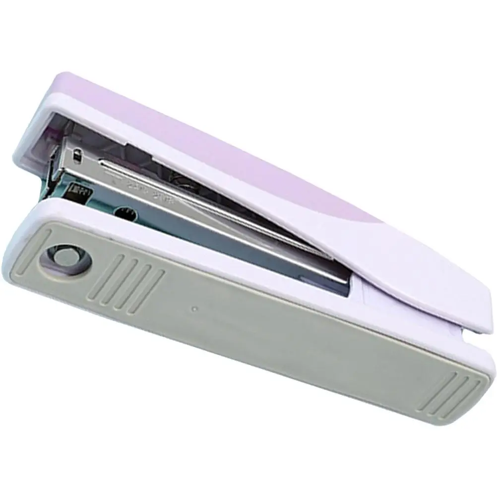 Work Desk Multi-use Stapler Office Hand High Capacity Supply Purple Binding Tool Portable Desktop Child
