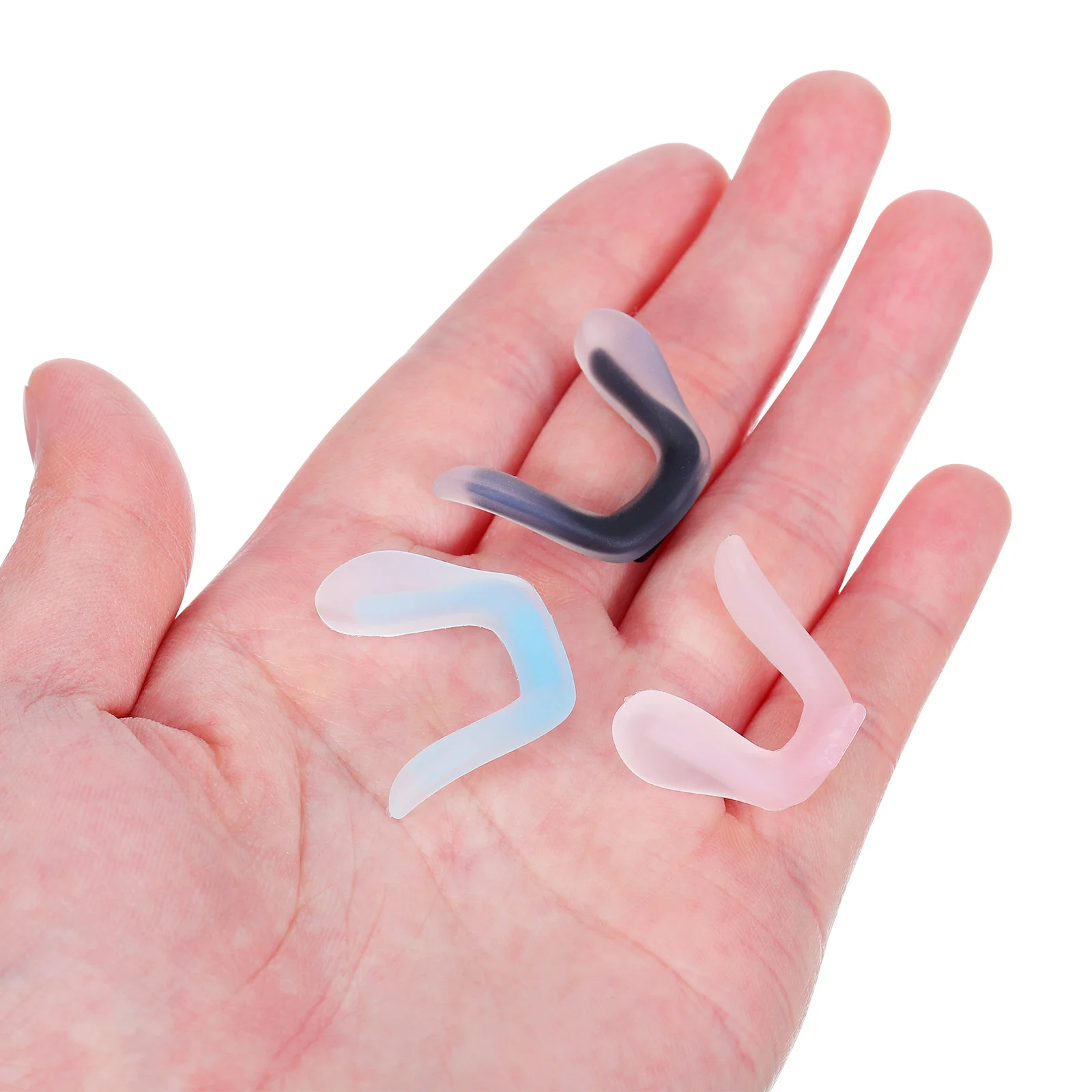 3 Pcs Glasses Nose Pads for Full-frame Wire Bridge Silicone Refreshing Frames Eye Replacement Plastic Flexible