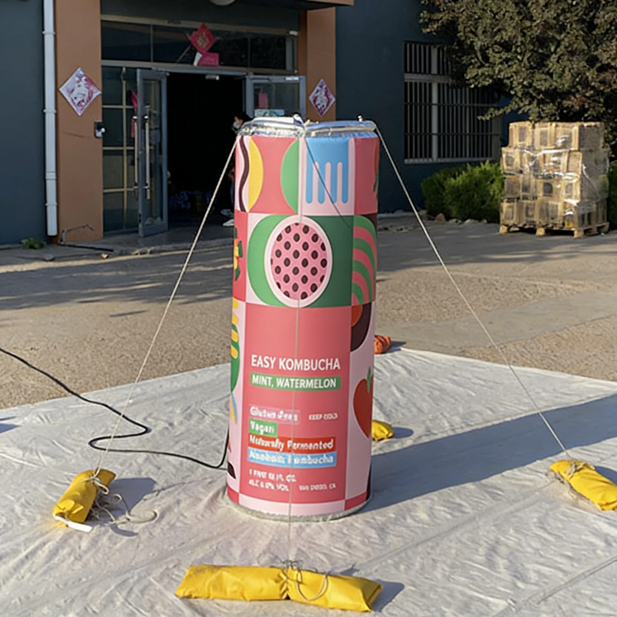 1.53m High Airtight Customized Inflatable Juice Can for Promotion Cheap Hanging Beverage Inflatable Can