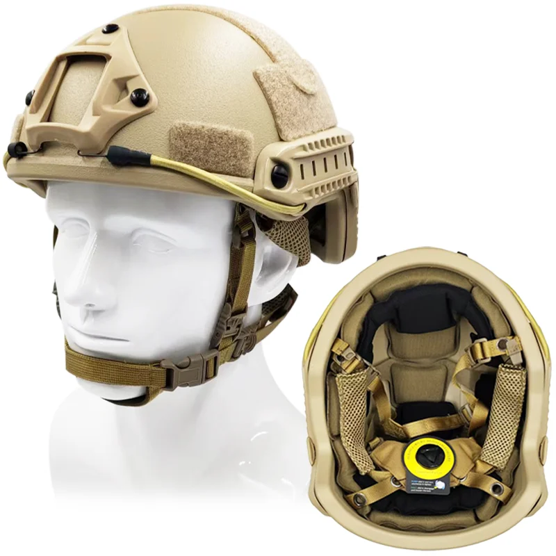 FAST MICH Tactical Helmet, Adjustable Suspension, Tactical Drills, Field Training, Equipment Exercise