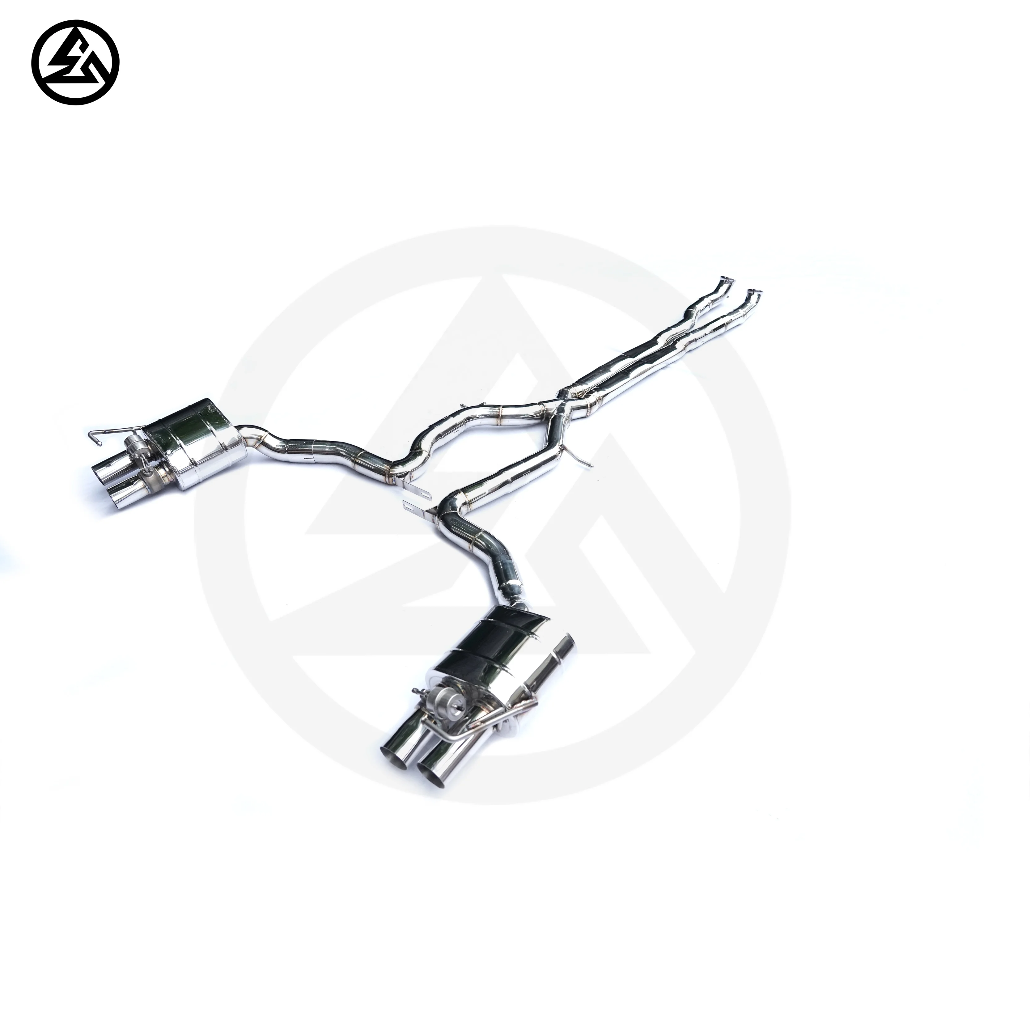 CSZ Valve Muffler With Remote Control Catback for Bentley Continental GT 4.0 V8 6.0 W12 Valvetronic Exhaust System Tips