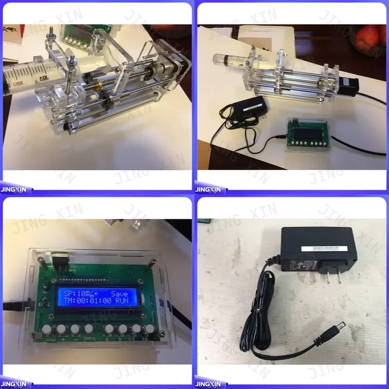 custom for Desktop Electric Syringe Pump Micro Glue Dispenser 1ml to 150ml Laboratory Injector 110V 220V Precision Dosing